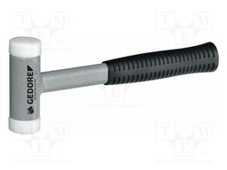 Hammer; 265mm; round; polyamide; steel; recoilless; Ø: 25mm