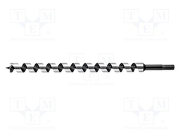 Drill bit; for wood; Ø: 25mm; L: 460mm; Blade tip shape: spiral