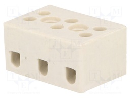 Terminal block; screw terminal; ways: 3; 2.5mm2; terminals: 6; 500V