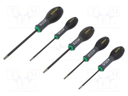 Kit: screwdrivers; Pcs: 5; Torx®; Size: TX10,TX15,TX20,TX25,TX30