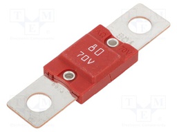 Fuse: fuse; 80A; 70VDC; automotive; 68mm; M8 screw; 68x16mm