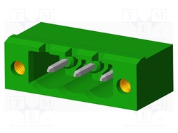 Connector: pluggable terminal block; socket; male; angled 90°