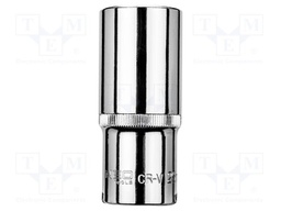 Socket; 6-angles,socket spanner; HEX 25mm; 1/2"; long