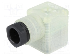 Connector: valve connector; plug; form A; 18mm; female; PIN: 3; 8A