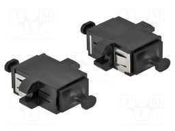 Adapter; MPO,both sides; black; -40÷85°C