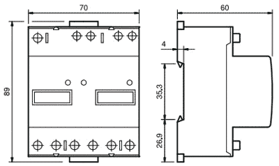 Controller; IP50; OC; DIN; -10÷55°C; 1.5W; Range: 999999,9kWh