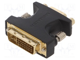 Adapter; D-Sub 15pin HD socket,DVI-I (24+5) plug; Colour: black