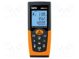 Distance meter; LCD; 50mm÷40m; Meas.accur: ±1,5mm; Resol: 0,001m