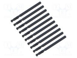 Drill bit; for metal; L: 49mm; high speed steel; short; Ø: 3.1mm