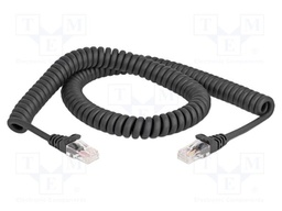 Patch cord; U/UTP; Cat: 5e; RJ45 plug,both sides; TPU; black; 28AWG