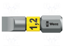 Screwdriver bit; slot; 6,5x1,2mm; Overall len: 25mm; BiTorsion