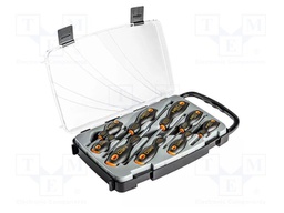 Kit: screwdrivers; Phillips,slot; 9pcs.