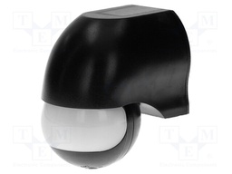 Motion sensor; wall mount; 230VAC; IP44; 12m; Range: 10s÷7min; 180°