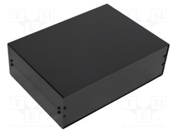 Enclosure: with panel; X: 367mm; Y: 300mm; Z: 134mm; aluminium; black