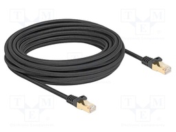 Patch cord; S/FTP; Cat: 6a; RJ45 plug,both sides; 10m; textile