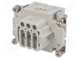 Connector: HDC; female; CDS; PIN: 9; 9+PE; size 44.27; 10A; 400V