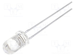 IR transmitter; 5mm; 880nm; transparent; 20mW; 30°; THT