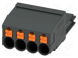 PCB connector, nominal cross section: 4 mm2, color: black, n