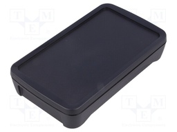 Enclosure: multipurpose; X: 75mm; Y: 130mm; Z: 26mm; BoPad; ABS; black