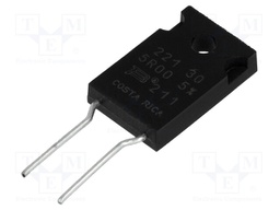 Resistor: thick film; THT; TO220; 5Ω; 30W; ±1%; -55÷150°C