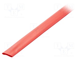 Heat shrink sleeve; glueless; 2: 1; 32mm; L: 1m; red; polyolefine