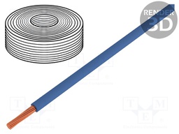 Wire; H05Z-K; stranded; Cu; 1mm2; dark blue; FRNC; 300/500V; Class: 5