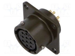 Connector: circular; socket; female; PT/451; 7.5A; 600V; PIN: 10