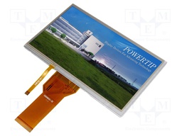 Display: TFT; 7"; 800x480; Illumin: LED; Dim: 164.9x100x4.95mm