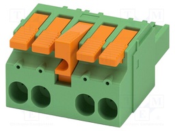 PCB connector, nominal cross section: 6 mm?, color: green, n