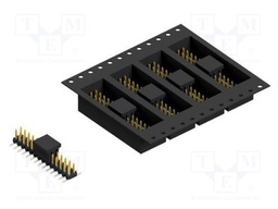 Connector: pin strips; pin header; male; PIN: 28; 2mm; SMT; 2x14