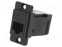 Coupler; DUALSLIM; Cat: 6; Layout: 8p8c; RJ45 socket,both sides