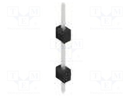 Connector: pin strips; pin header; male; PIN: 1; 2.54mm; THT; 1x1