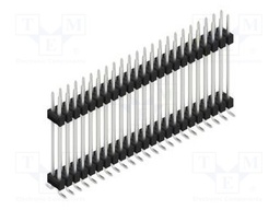 Connector: pin strips; pin header; male; PIN: 46; 2.54mm; SMT; 2x23