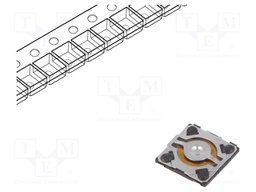 Microswitch TACT; SPST; Pos: 2; 0.02A/15VDC; SMT; 0.58mm; OFF-(ON)