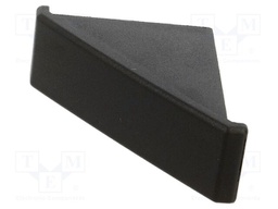 Stopper; for angle bracket; 28mm; PA; black