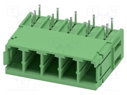 PCB headers, nominal cross section: 6 mm?, color: green, nom