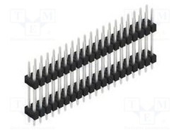Connector: pin strips; pin header; male; PIN: 40; 2.54mm; THT; 2x20