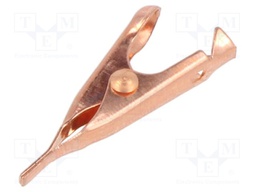 Crocodile clip; 5A; Grip capac: max.5.6mm; Contacts: copper