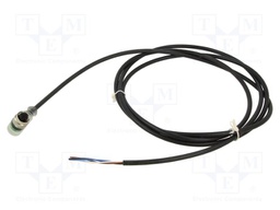 Connection lead; M12; PIN: 4; angled; 2m; plug; 4A; LED; -30÷90°C