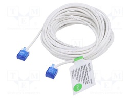 Patch cord; RJ45 plug,both sides; U/UTP; 6a; Cu; white; 7.5m