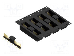 Connector: pin strips; pin header; male; PIN: 15; 2mm; SMT; 1x15