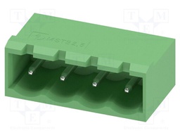 PCB headers, nominal cross section: 2.5 mm?, color: green, n