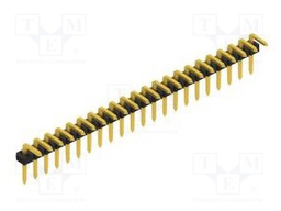 Connector: pin strips; pin header; male; PIN: 22; 2mm; THT; 1x22