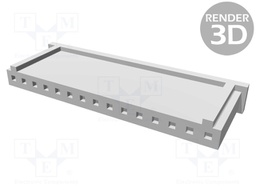 Plug; wire-board; female; AMPMODU MOD II; 2.54mm; PIN: 15