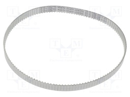 Timing belt; T2.5; W: 8mm; H: 1.3mm; Lw: 330mm; Tooth height: 0.7mm