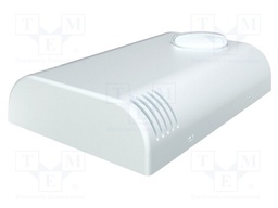 Enclosure: wall mounting; X: 80mm; Y: 120mm; Z: 25mm; ABS; white