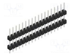Connector: pin strips; pin header; male; PIN: 18; 2.54mm; THT; 1x18