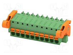 PCB connector, nominal cross section: 1.5 mm2, color: green,