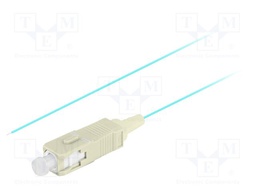 Optic fiber pigtail; OM3; SC/UPC; 2m; Optical fiber: 50/125um