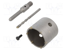 Hole saw; concrete,for wall,brick type materials; hexagonal